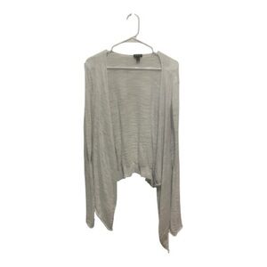 Torrid White Draped Cardigan